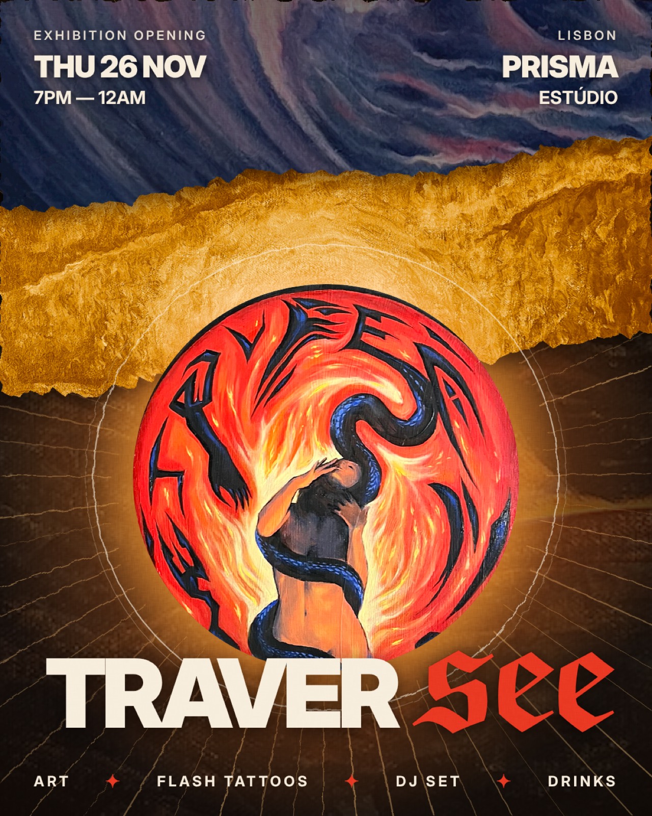 TRAVERSEE exhibition poster