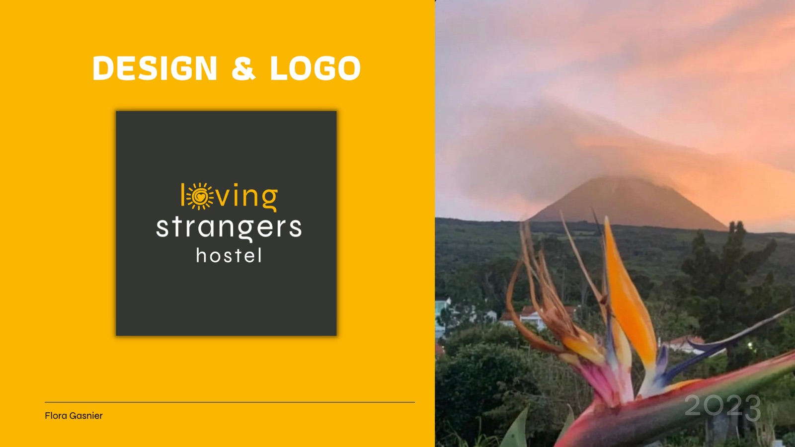Loving Strangers Hostel design and logo